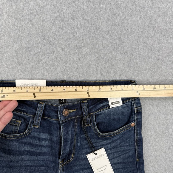 Judy Blue Jeans Womens 27 Medium Wash Relaxed Fit Stretch Comfort Denim NEW - Picture 13 of 16
